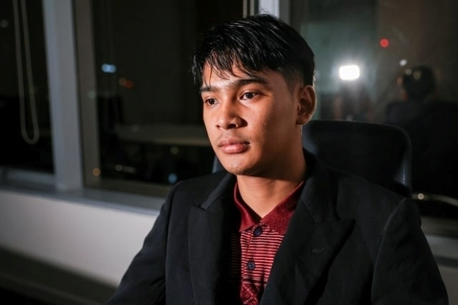 Louis, 18 tuổi, một nạn nhân người Thái Lan tại các trung tâm lừa đảo tại Campuchia. Ảnh: Reuters