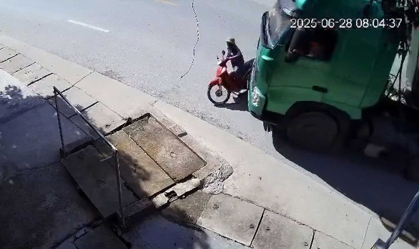 Hiện trường vụ tai nạn. Ảnh: Báo Lao động.