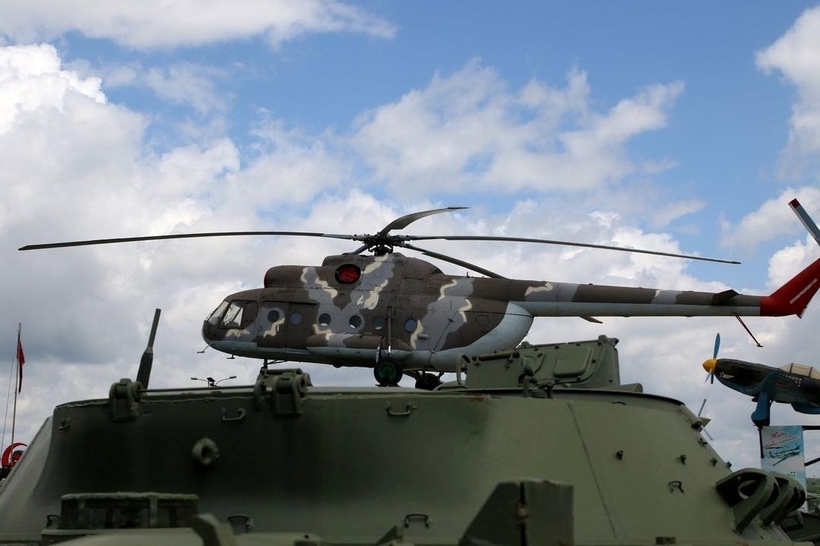 Tiêm kích Mi-8 tại một căn cứ không quân của Nga. Ảnh: Getty Images