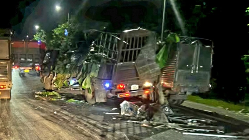 Hiện trường vụ tai nạn. Ảnh: PLO.