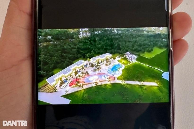 Phối cảnh của dự án 300 căn biệt thự được Hợi tung ra trên mạng xã hội. Ảnh: Dân Trí