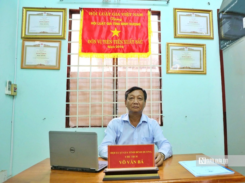 Luật gia Võ Văn Bá – Chủ tịch Hội Luật gia tỉnh Bình Dương.