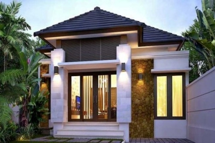 Mẫu nhà cấp 4 mái ngói hiện đại. Ảnh: Xaynhapho