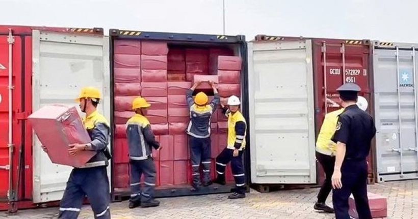 Hải quan bắt giữ hơn 1,3 triệu bao thuốc lá vi phạm tại các cảng biển lớn. Ảnh: Cục Hải quan