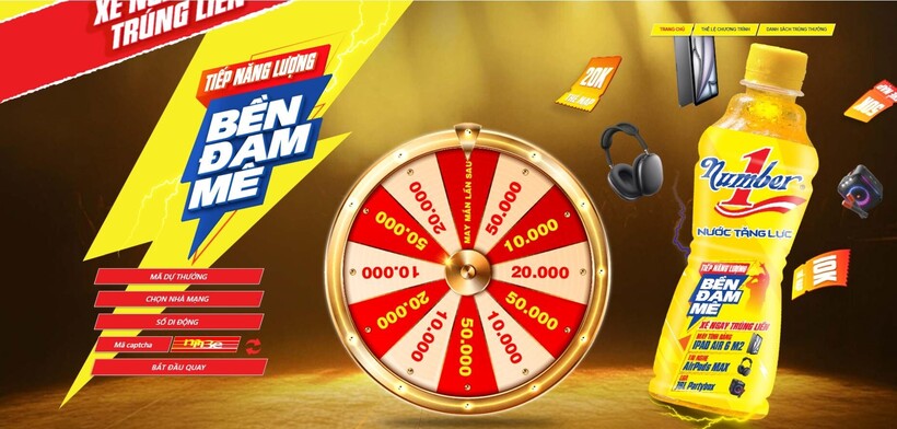 Number 1 không chỉ giúp bạn tiếp năng lượng để bền bỉ đam mê của chính mình mà còn trao cơ hội với hàng chục ngàn giải thưởng trúng ngay mỗi ngày.