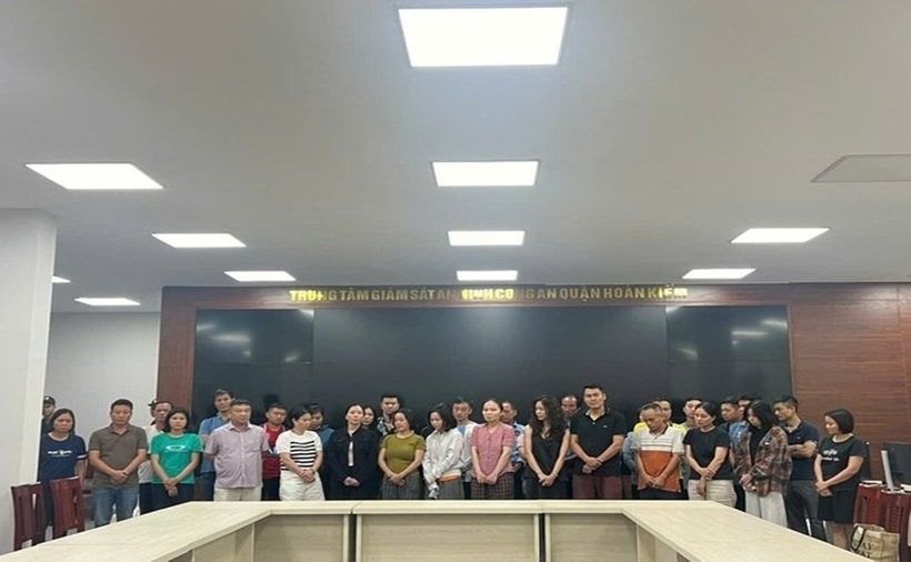 Các đối tượng liên quan đến vụ án bị bắt giữ. (Ảnh: Cơ quan công an)