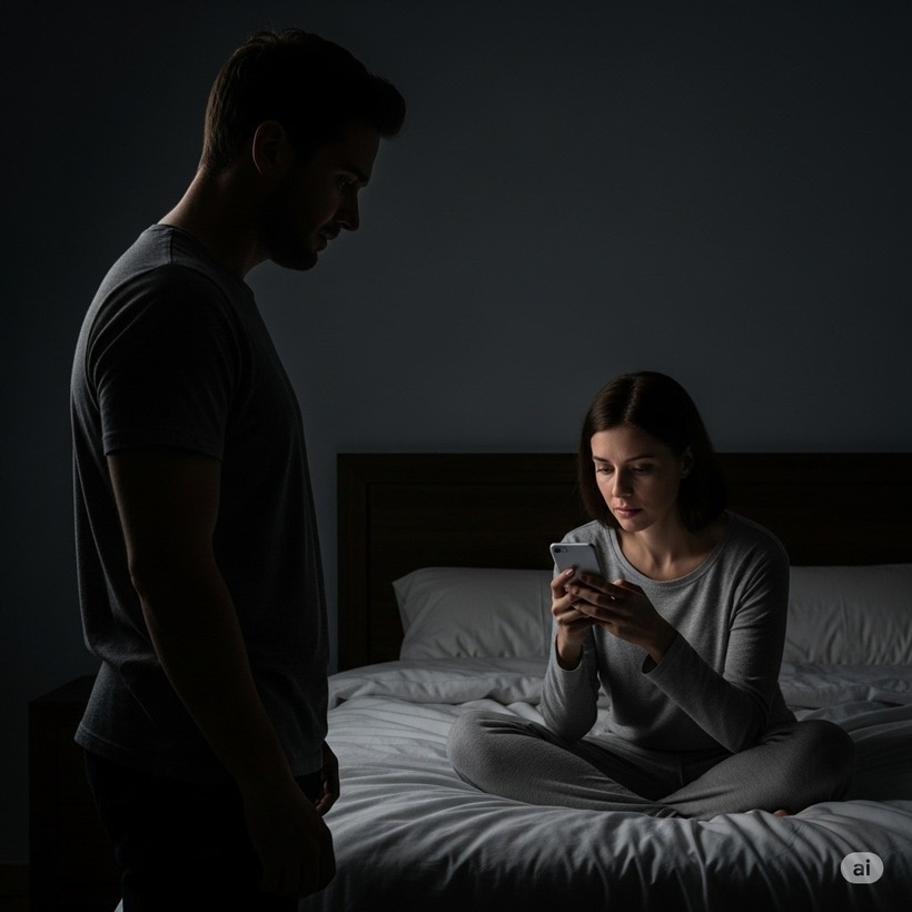 Vợ thường xuyên nhắn với sếp vào ban đêm, chồng nhẹ nhàng hỏi, nhận được câu trả lời điếng người. Ảnh minh họa: AI
