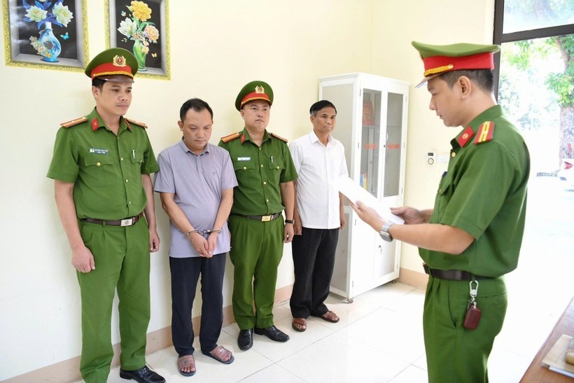 Đường Văn Thiết bị công an bắt giữ. Ảnh: Dân trí