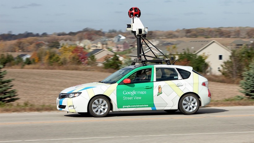 Một chiếc xe Google Street View đang hoạt động. Ảnh: iStockphoto