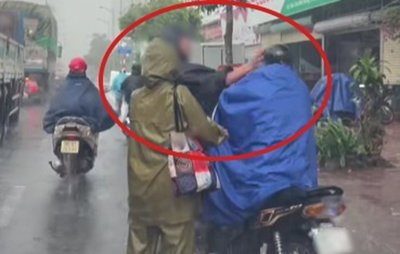 Hình ảnh ghi lại sự việc. Ảnh: Lao động