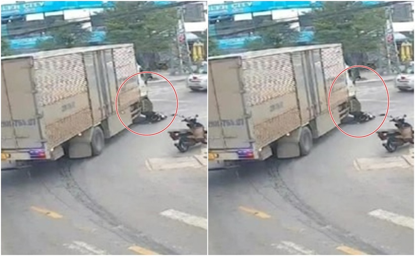 Hiện trường vụ tai nạn giao thông. (Ảnh: Thanh niên)