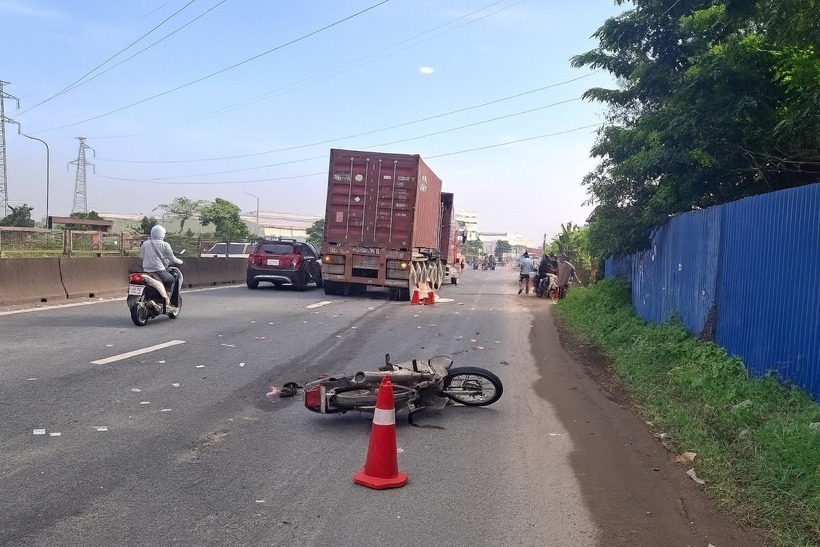 Hiện trường xảy ra vụ tai nạn. Ảnh: Báo Xây dựng.