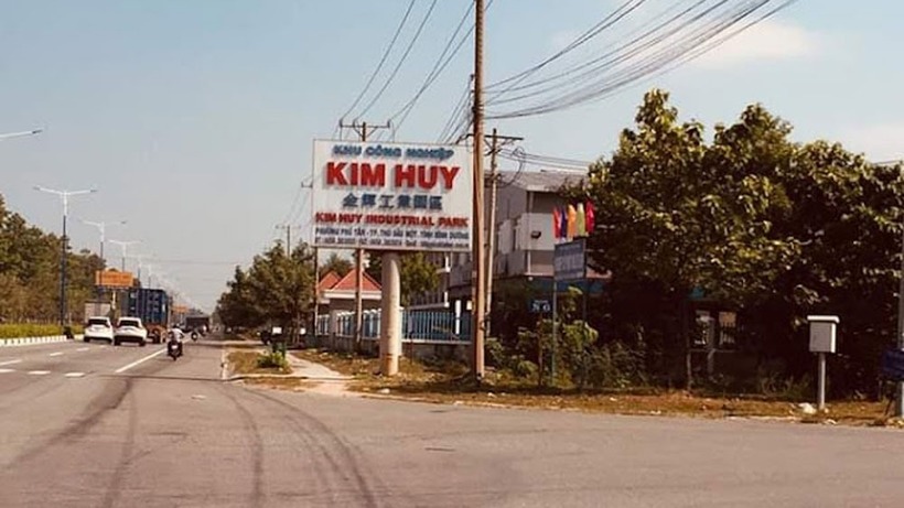 KCN Kim Huy, nơi người phụ nữ báo tin giả bị cướp. Ảnh: VOV