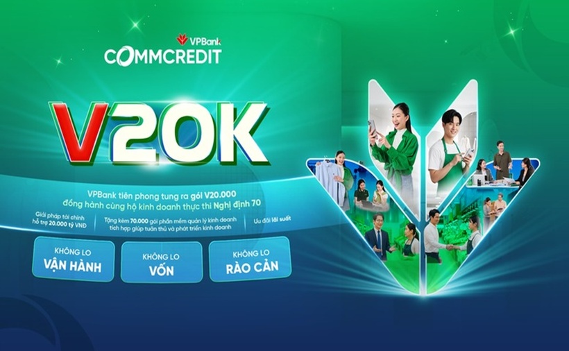 VPBank giới thiệu gói giải pháp tài chính toàn diện, với chương trình tín dụng quy mô 20.000 tỷ đồng, lãi suất ưu đãi bậc nhất thị trường, chỉ từ 3,99%/năm