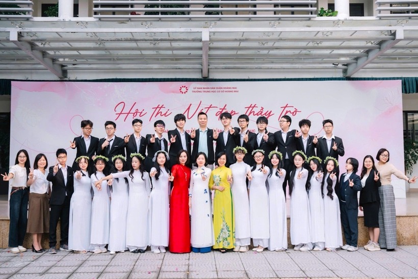 Lớp học có 100% học sinh đỗ chuyên ở Hà Nội, điểm trung bình 26,72. Ảnh: Vietnamnet.