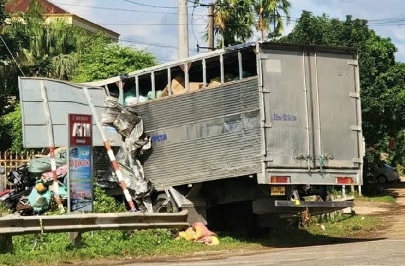 Hiện trường xảy ra vụ tai nạn. Ảnh: Báo Pháp luật.