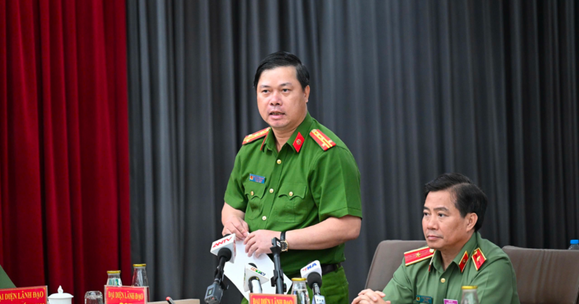 Đại diện lãnh đạo C05 thông tin về vụ việc.