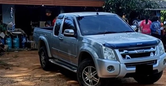 Chiếc xe gây ra vụ tai nạn thương tâm. Ảnh: Pattaya Mail