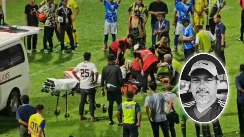 Cựu thủ môn Malaysia qua đời vì đột quỵ trên sân bóng. Ảnh: NST.