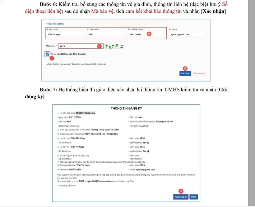 Hướng dẫn cách xác nhận nhập học vào lớp 10 Hà Nội 2025 trực tuyến và trực tiếp chuẩn nhất - 4