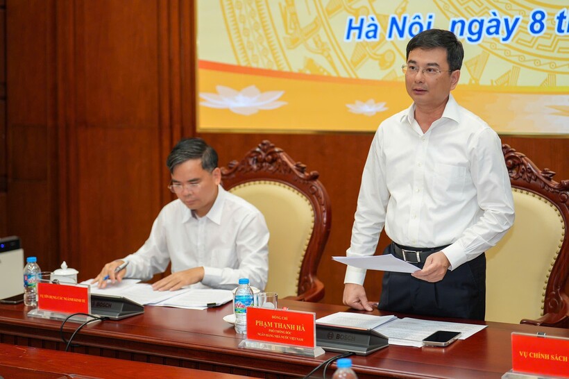 Phó Thống đốc Ngân hàng Nhà nước Phạm Thanh Hà chủ trì buổi Họp báo thông tin kết quả hoạt động ngân hàng 6 tháng đầu năm 2025.