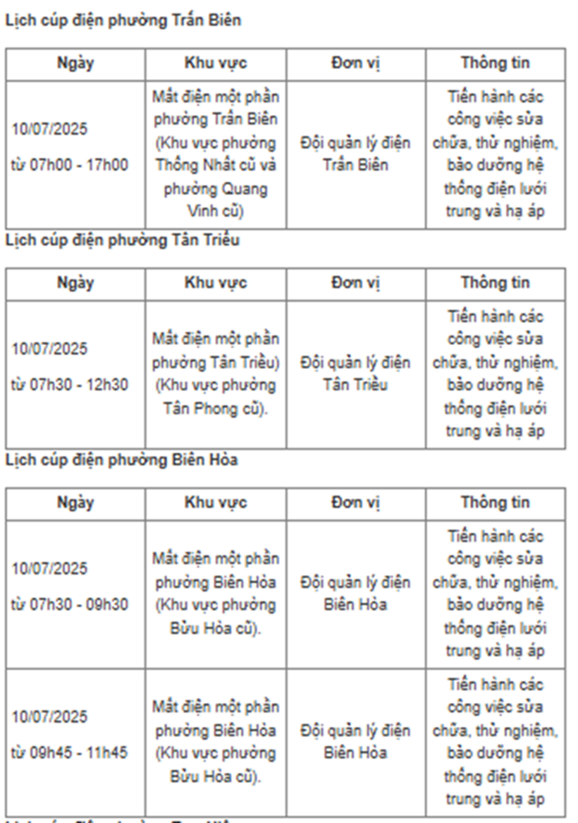 Lịch cắt điện ngày 10/7: Tra cứu lịch tạm ngừng cung cấp điện ở các tỉnh/thành - 3