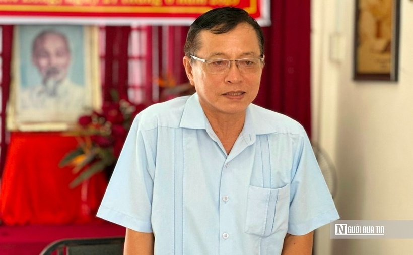 Luật gia Nguyễn Văn Cơ, Chủ tịch Hội Luật gia tỉnh Vĩnh Long, phát biểu tại Hội nghị sơ kết công tác 6 tháng đầu năm 2025.