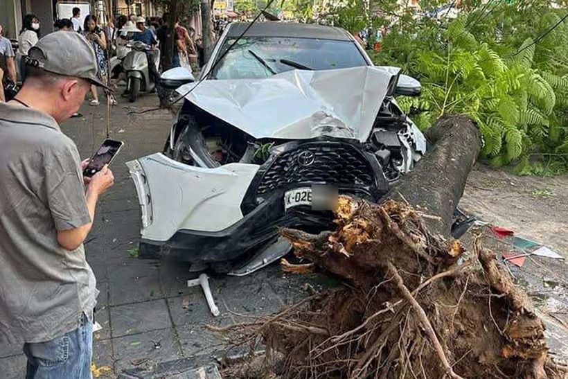 Hiện trường vụ tai nạn giao thông. Ảnh: Vietnamnet