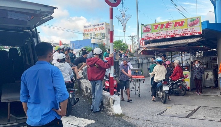 Khu vực xảy ra vụ án mạng. Ảnh: Tuổi Trẻ