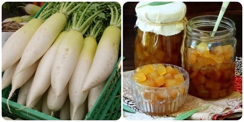 Củ cải trắng và mật ong.