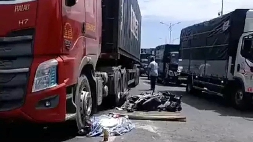 Hiện trường vụ tai nạn. Ảnh: Báo Tiền phong.