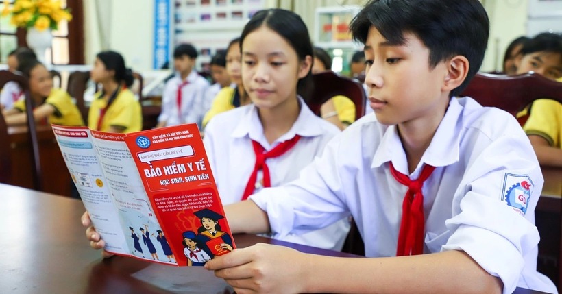 Hỗ trợ tối thiểu 50% mức đóng BHYT đối với học sinh, sinh viên. Ảnh minh họa