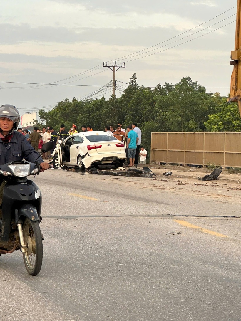 Hiện trường vụ tai nạn. Ảnh: Vietnamnet.