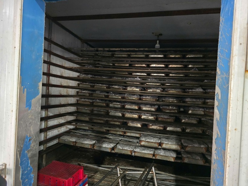 Số chân gà trong kho dông lạnh. (Ảnh: Tiền phong)
