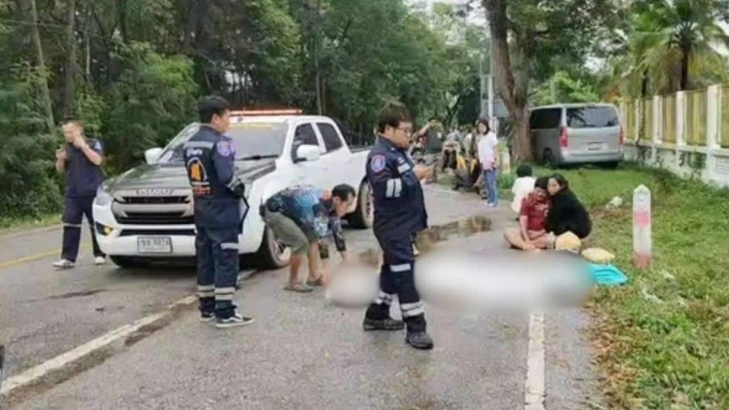 Hiện trường vụ tai nạn. Ảnh: The Thaiger