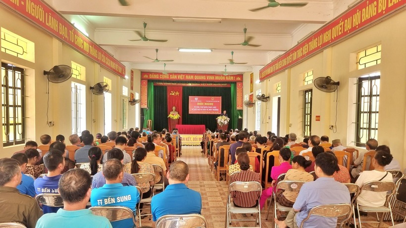 Hội Luật gia tỉnh Thanh Hóa tổ chức tuyên truyền pháp luật về đất đai cho người dân thị trấn Bến Sung (cũ) vào hồi tháng 4/2025.