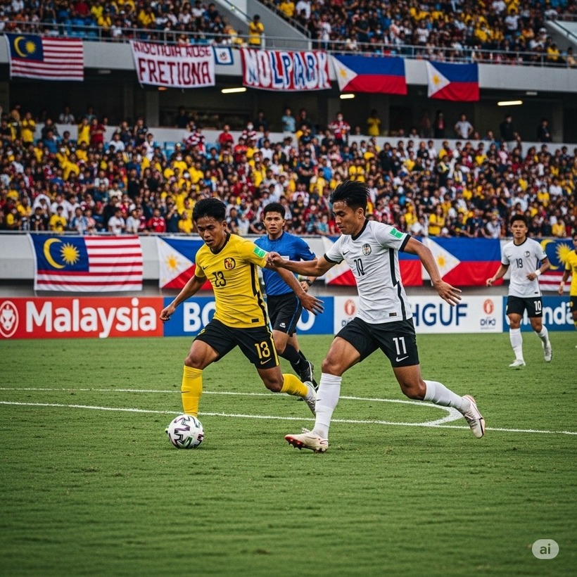 U23 Malaysia được đánh giá cao hơn trong trận đấu này, song sự đa dạng lực lượng của Philippines là một lời cảnh báo cho đội bóng "vàng đen". Ảnh minh họa: AI.