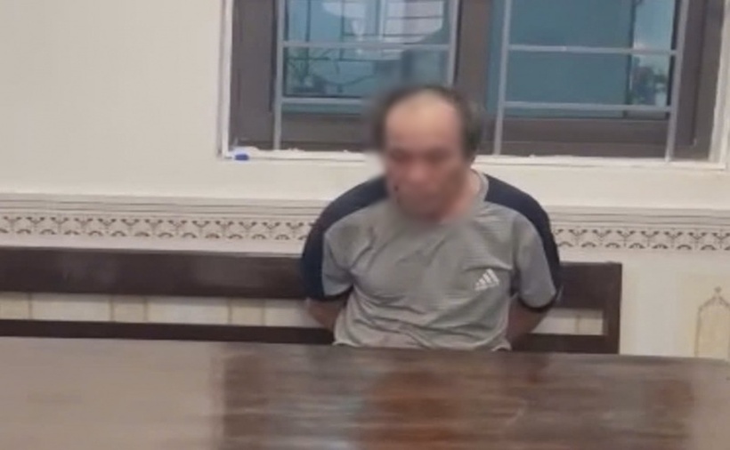 Đối tượng Lê Thanh Tr. tại cơ quan công an. (Ảnh: CAND)