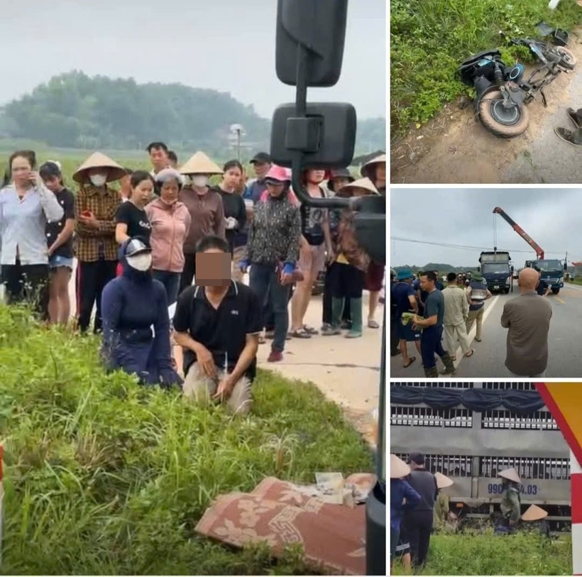 Hiện trường vụ tai nạn. Ảnh: Báo Xây dựng.