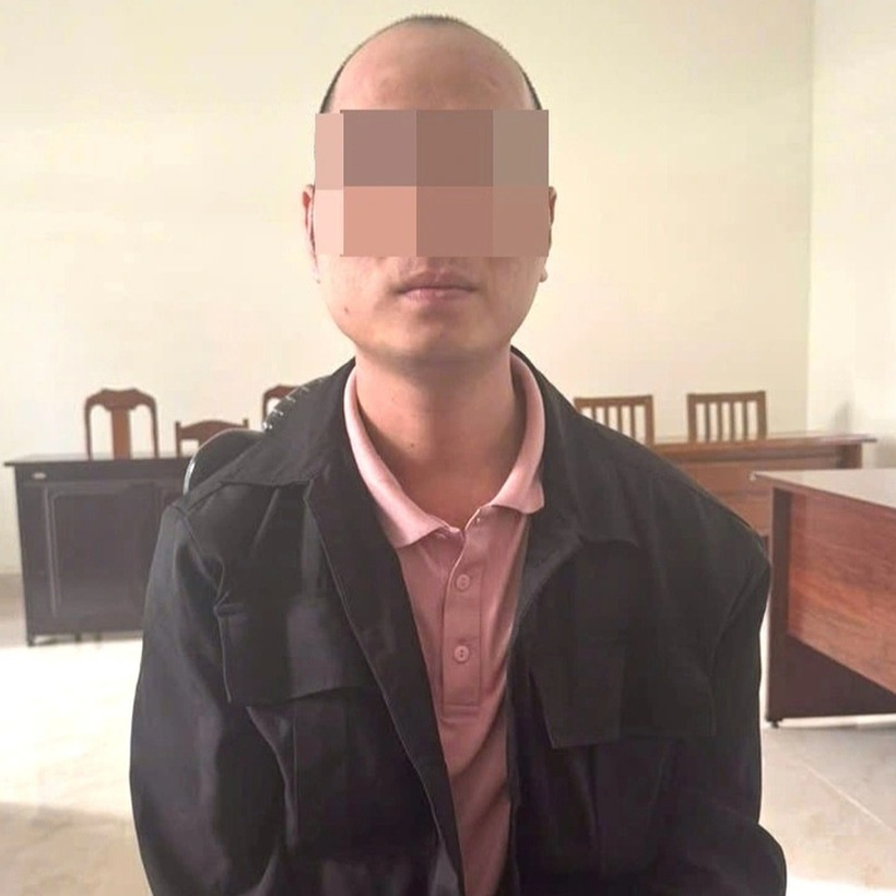 T.P.T. tại cơ quan công an. Ảnh: Dân Trí