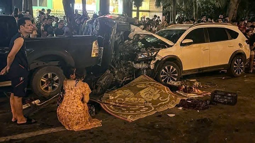 Hiện trường vụ tai nạn thương tâm. (Ảnh: VOV)