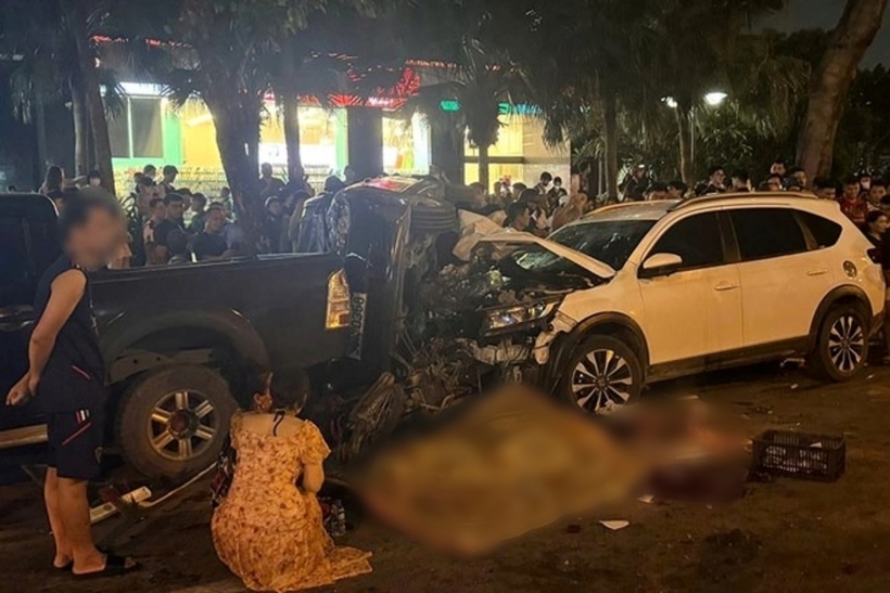 Hiện trường vụ tai nạn. Ảnh: Lao Động