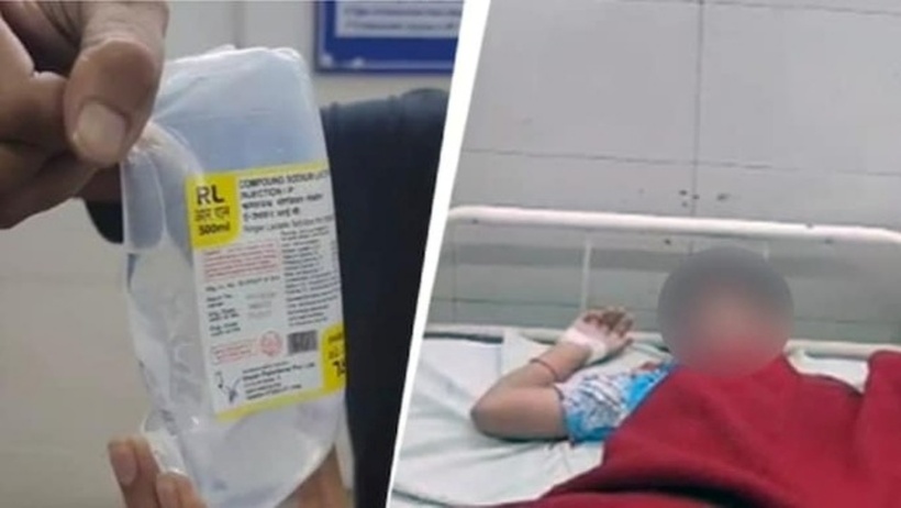 Loại thuốc hết hạn được truyền vào người bệnh nhi.