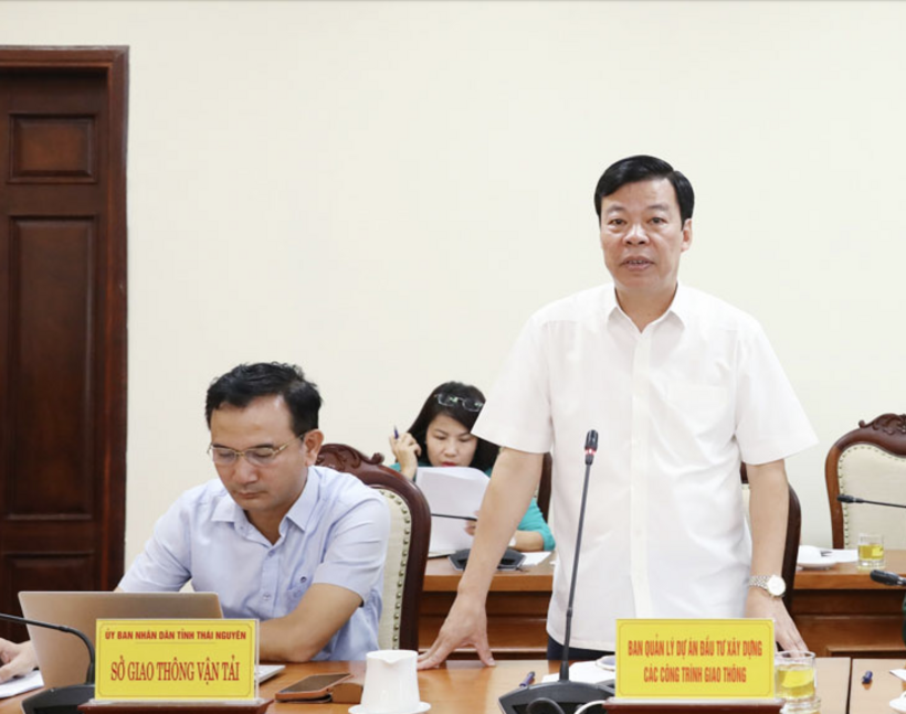 Ông Bùi Tiến Chính, Giám đốc Ban Quản lý dự án đầu tư xây dựng công trình giao thông và nông nghiệp tỉnh Thái Nguyên