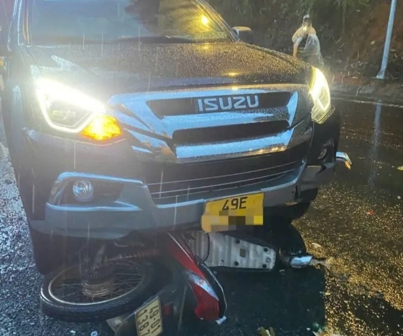 Hiện trường vụ tai nạn. Ảnh: PLO.