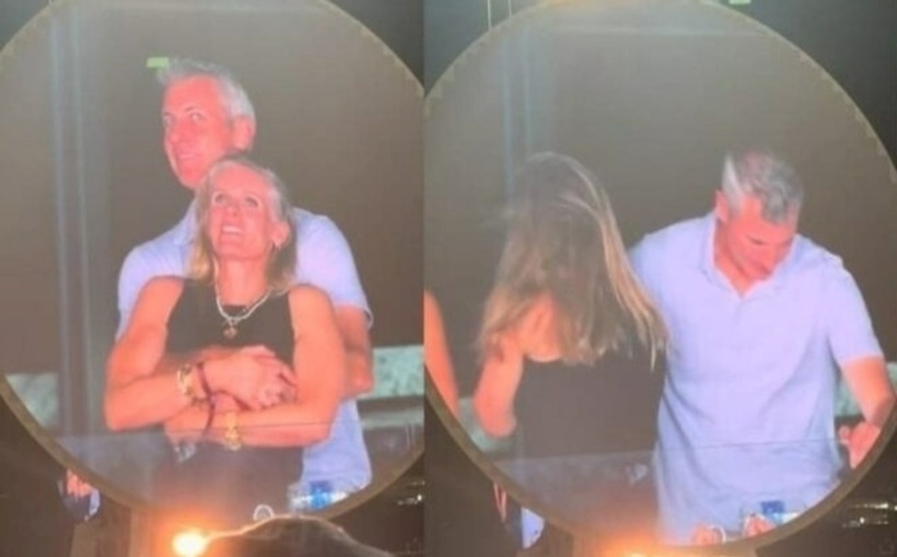 Khoảnh khắc thân mật của hai người trở thành chủ đề nóng trên mạng xã hội ngay sau khi được chia sẻ. Ảnh: TikTok/ Tri Thức