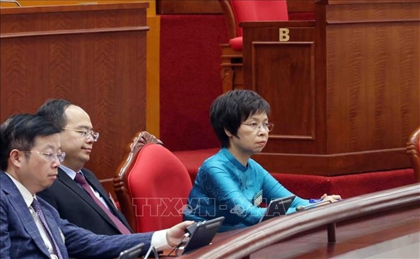 Các đại biểu tham dự bế mạc Hội nghị lần thứ mười hai Ban Chấp hành Trung ương Đảng khóa XIII. Ảnh: Phạm Kiên/TTXVN