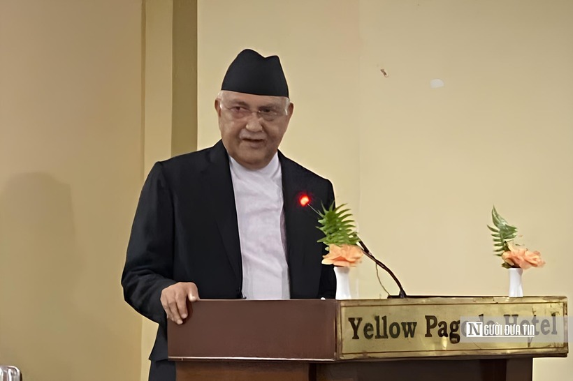 Thủ tướng Nepal Khadga Prasad Sharma Oli phát biểu chào mừng tại phiên khai mạc Đại hội IADL-19.