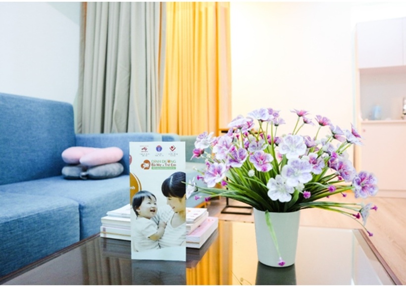 Khu vực nghỉ ngơi và hỗ trợ vắt sữa dành tại Ajinomoto Việt Nam.